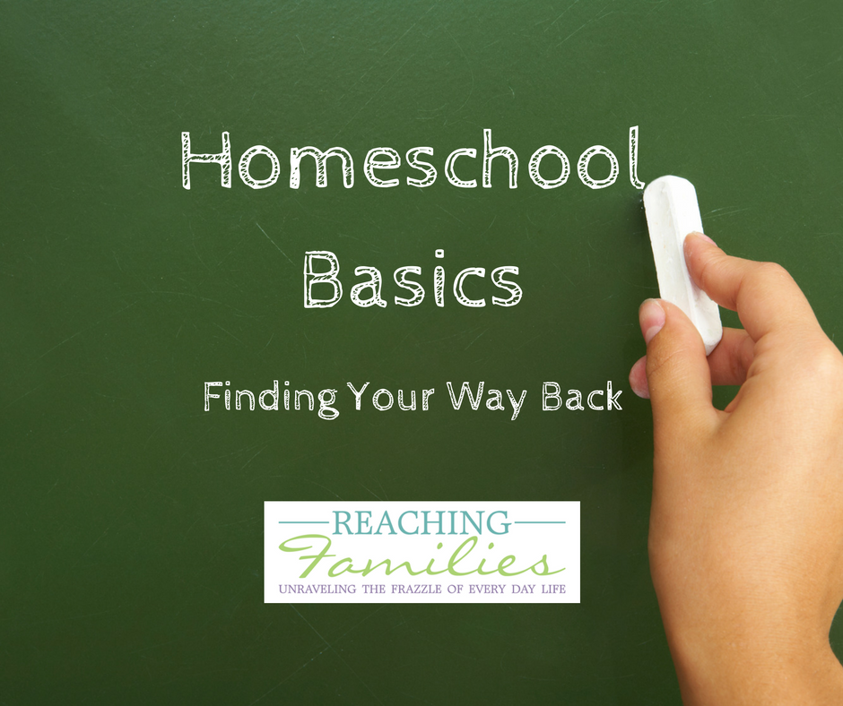 Homeschool Basics - Finding Your Way Back