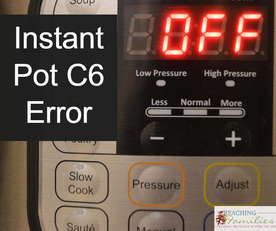 instant pot after replacing temperature sensor still haveing error.C6L 